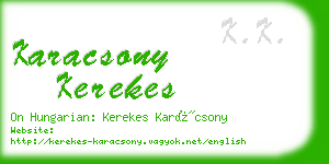 karacsony kerekes business card